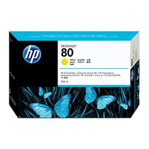 HP originál ink C4848A, HP 80, yellow, 350ml, HP DesignJet 1050, C, 1055, C, CM